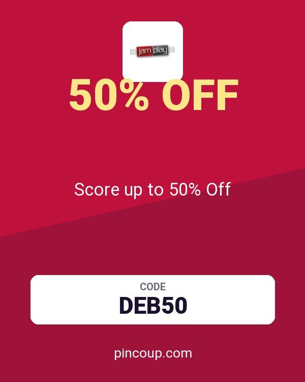 JamPlay coupon: Score up to 50% Off